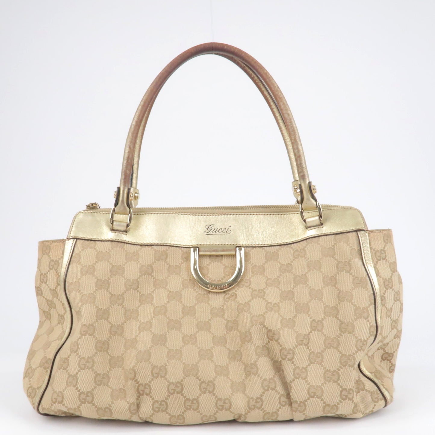 Gucci Pre-loved Gg Canvas Abbey D-ring Tote Bag