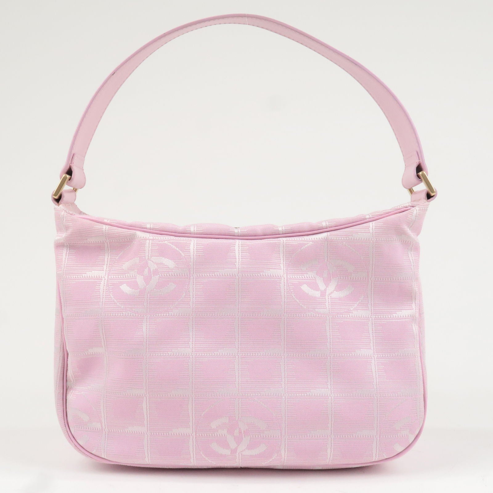 CHANEL-Travel-Line-Nylon-Jacquard-Leather-Shoulder-Bag-Pink-A20516 –  dct-ep_vintage luxury Store