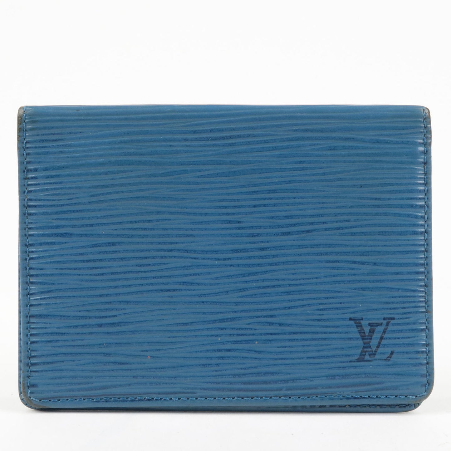 Louis Vuitton Epi Leather Card Case Card Holder Toledo Blue M6320G