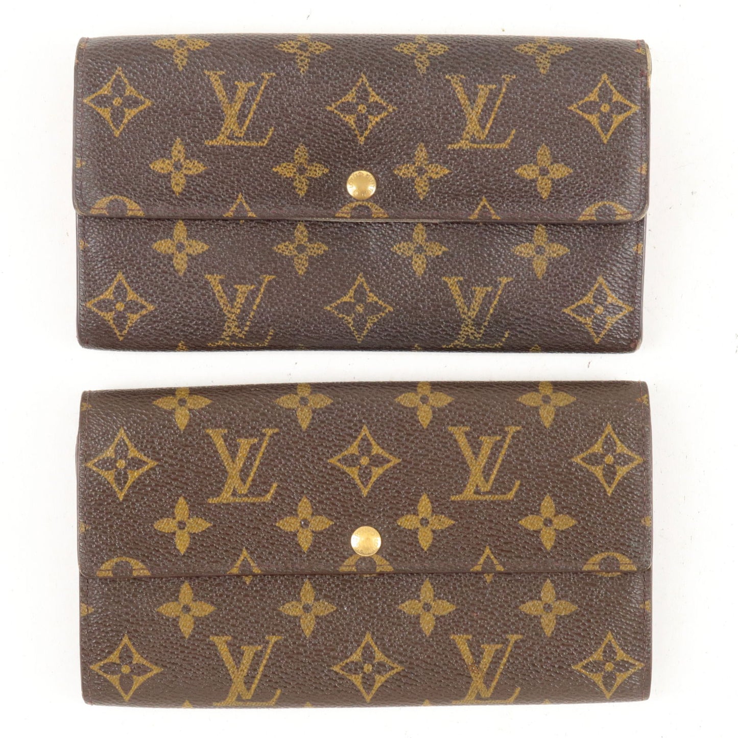 Set-of-2-Louis-Vuitton-Monogram-Portemonnee-Credit-Wallet-M61725 –  dct-ep_vintage luxury Store