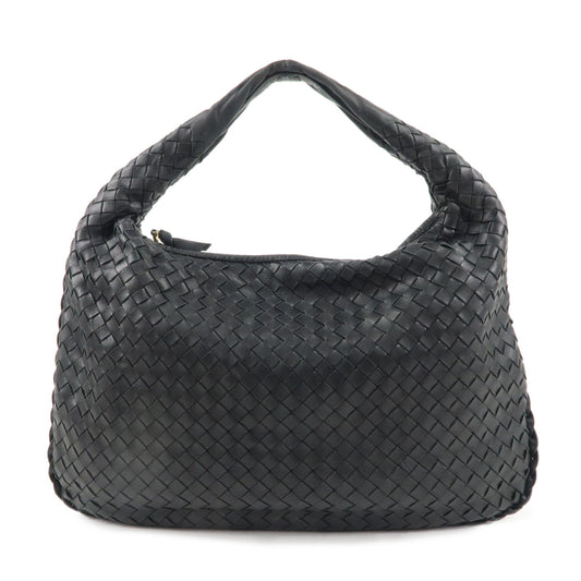 BOTTEGA-VENETA-Hobo-Intrecciato-Leather-Shoulder-Bag-Black-115653