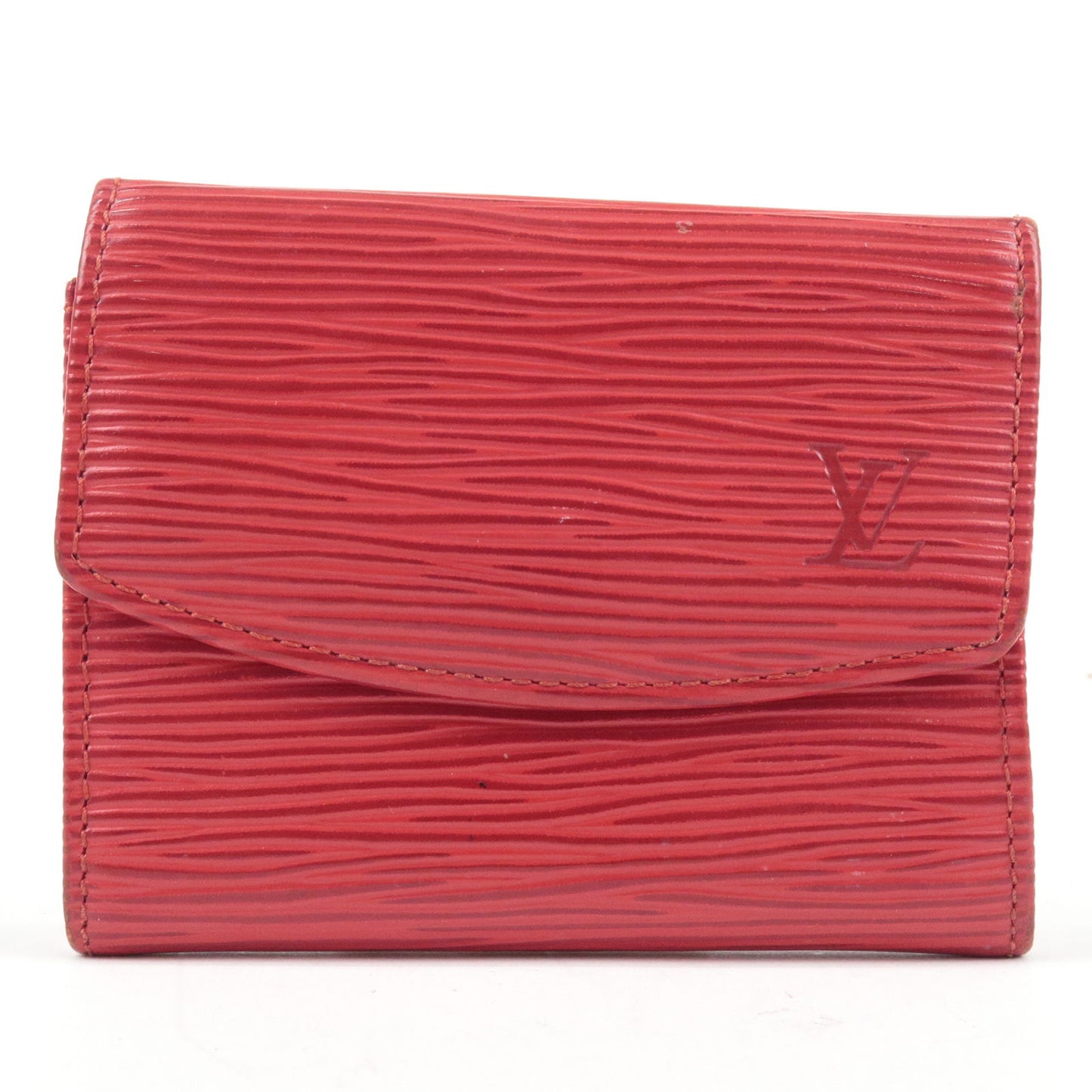 Louis Vuitton Epi Porte Monnaie Simple Coin Case Red M63417