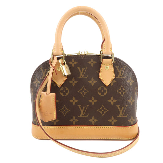 Louis-Vuitton-Monogram-Alma-BB-2-Way-Hand-Bag-Brown-M53152