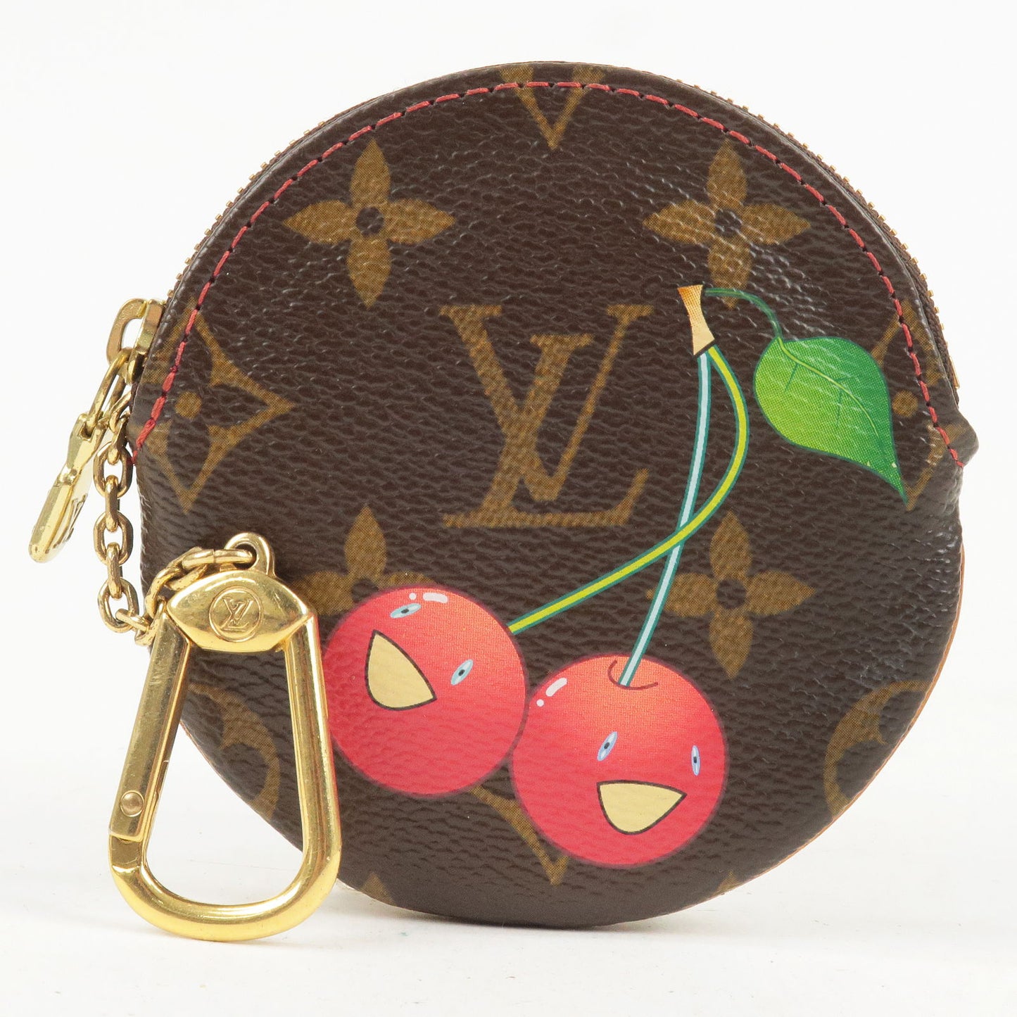 Louis Vuitton Murakami Cherry Porte Monnaie Rond Coin Case M95043