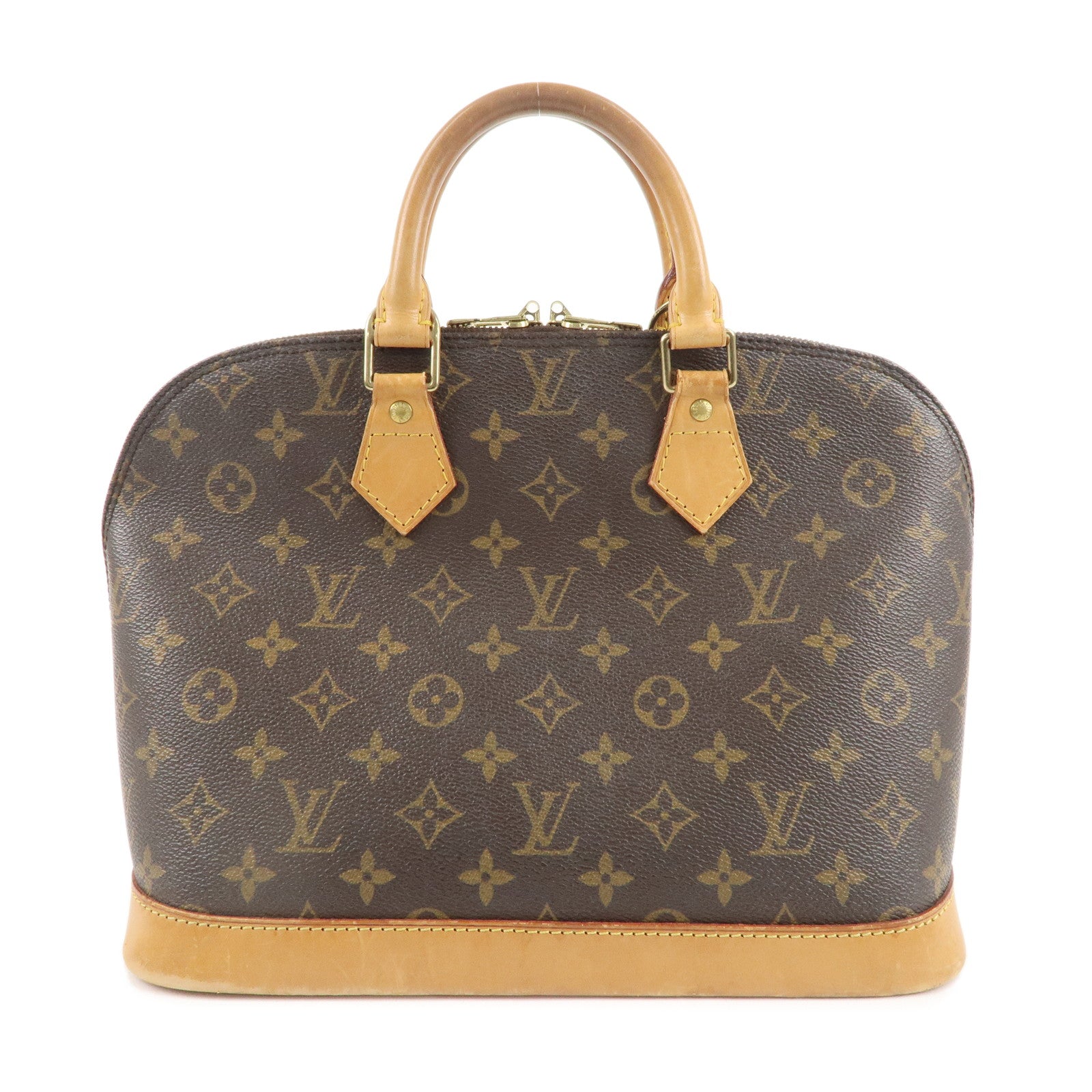 Louis Vuitton Monogram Alma Hand Bag Brown M51130