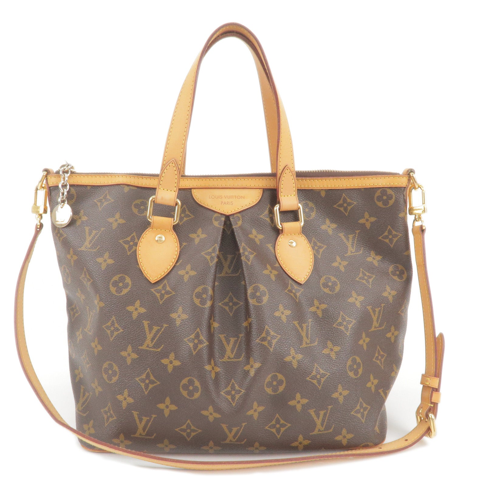 Louis-Vuitton-Monogram-Palermo-PM-2Way-Hand-Bag-M40145