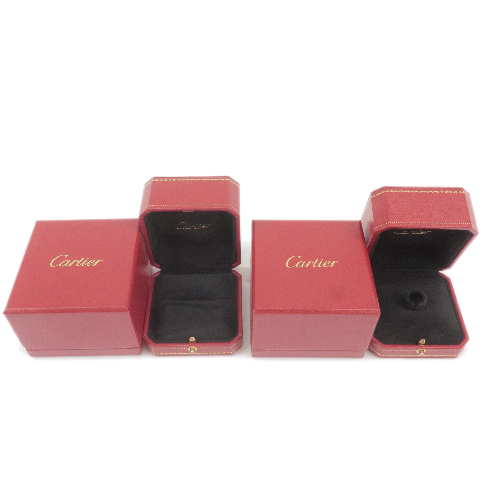 Cartier-Set-of-2-Ring-Box-Jewelry-Box-For-Ring-Red