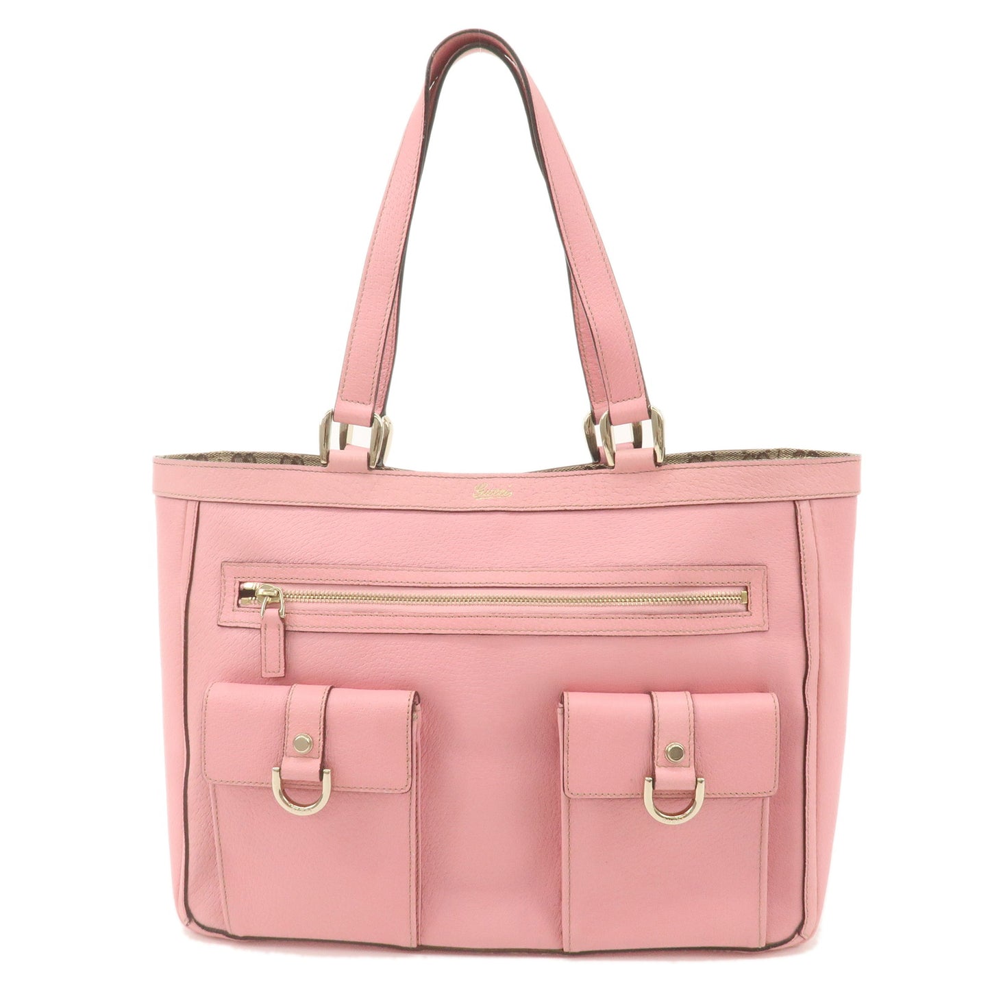 GUCCI-Abbey-Leather-Tote-Bag-Hawaii-Limited-Pink-147651