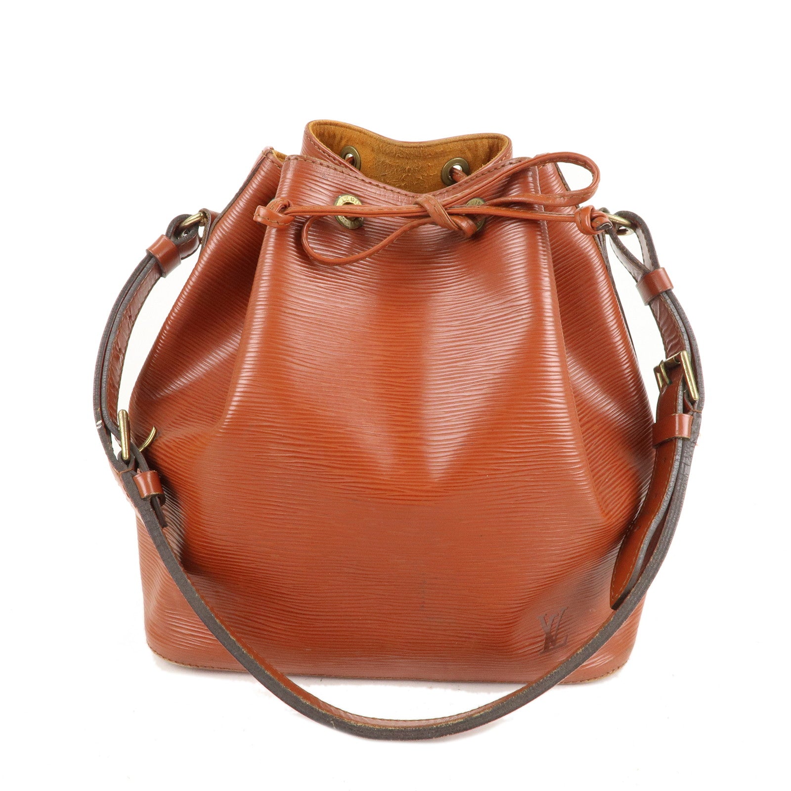 Louis-Vuitton-Epi-Petit-Noe-Shoulder-Bag-Kenya-Brown-M44103