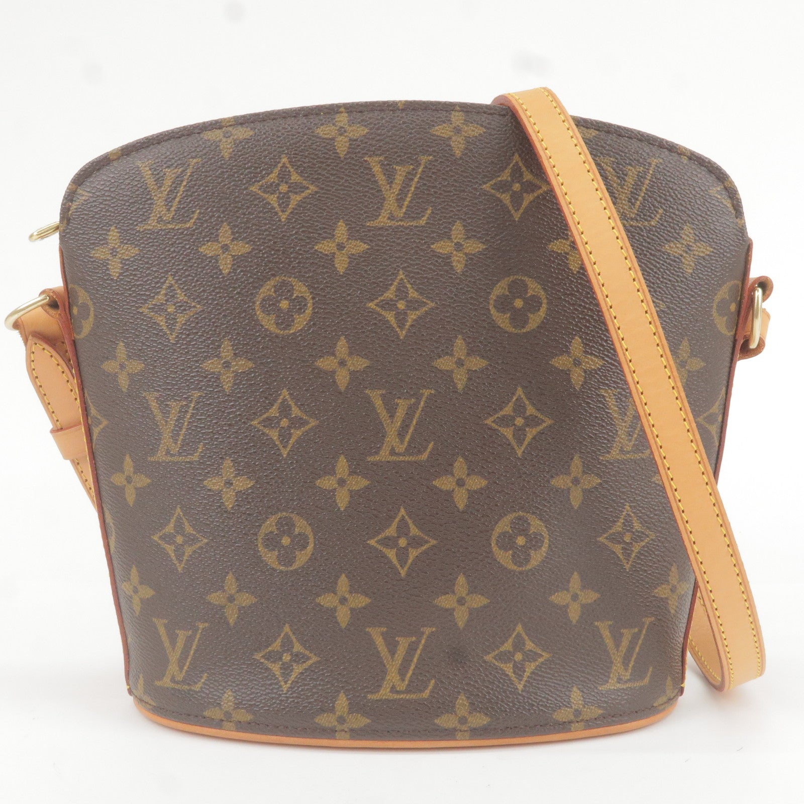 Louis Vuitton Drouot Vintage Monogram Handbag Canvas Crossbody w/Shoulder  Strap