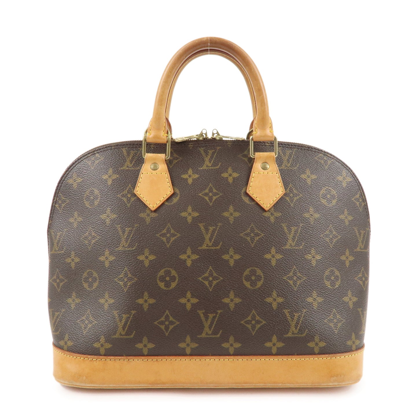 Louis Vuitton Monogram Alma Hand Bag Brown M51130