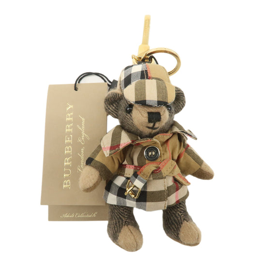 BURBERRY-Thomas-Bear-bag-Charm-Key-Chain-Cashmere-Beige-Brown