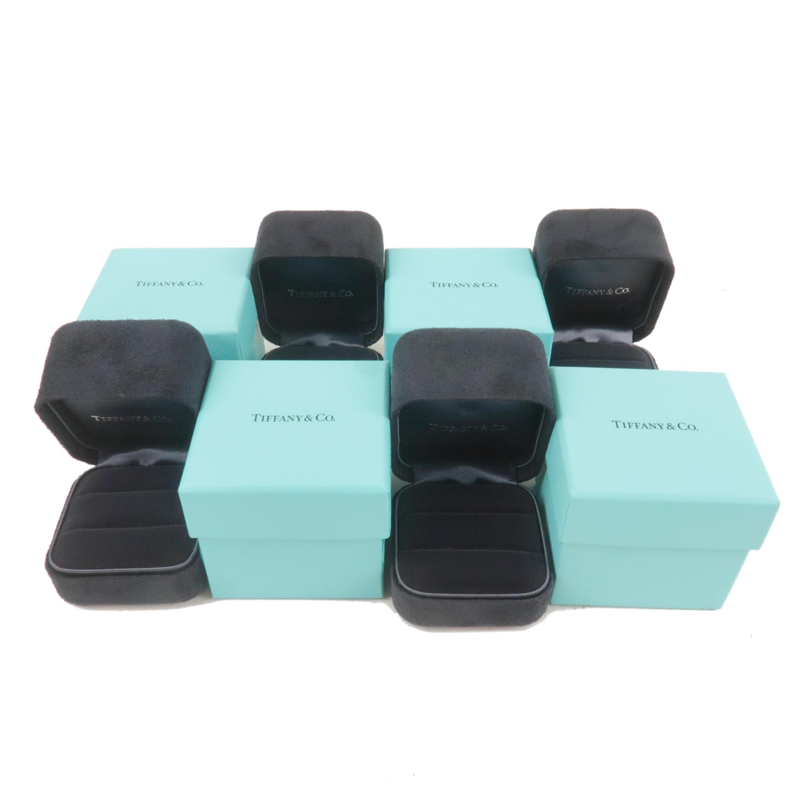 Tiffany&Co.-Set-of-4-Pair-Ring-Box-Jewelry-Box-Tiffany-Blue