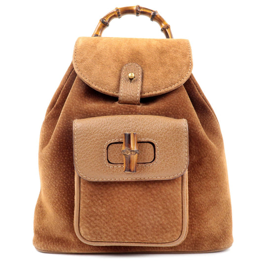 GUCCI-Suede-Leather-Bamboo-Back-Pack-Brown-003.2058.0030