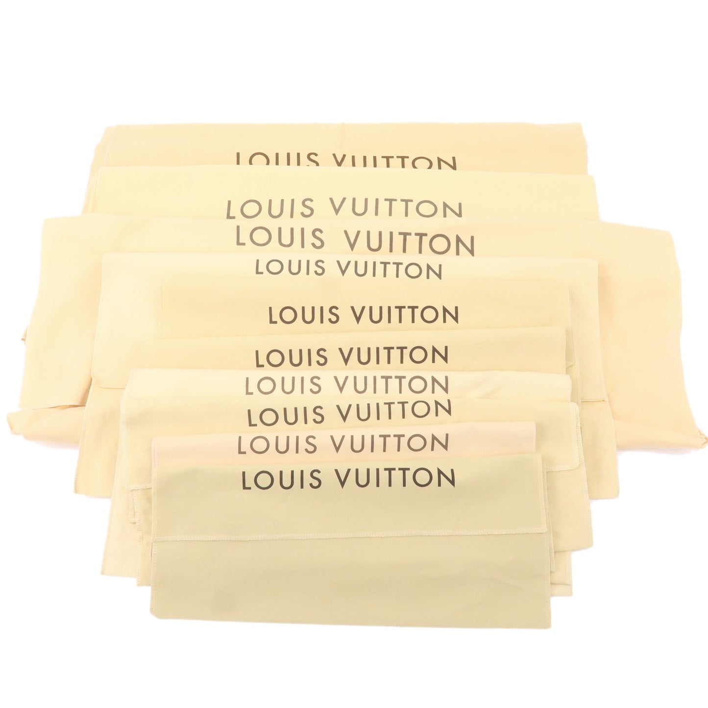 Louis-Vuitton-Set-of-11-Dust-Bag-Flap-Beige