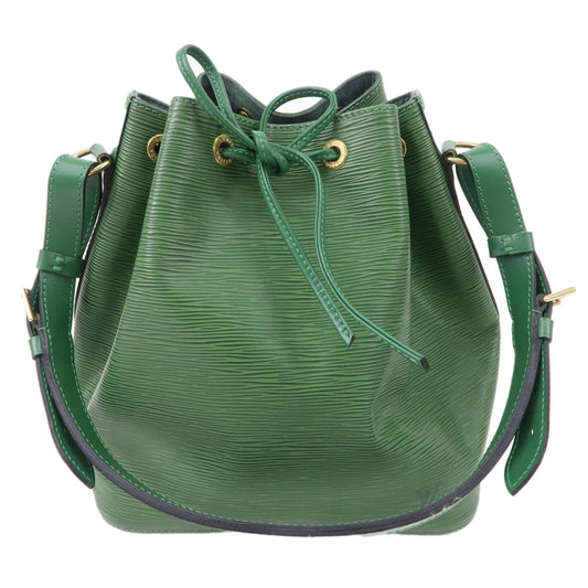 Louis-Vuitton-Epi-Petit-Noe-Leather-Shoulder-Bag-Green-M44104