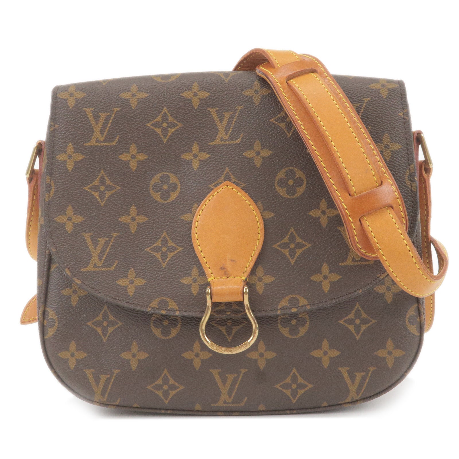 Brown Louis Vuitton Monogram Saint Cloud GM Crossbody Bag