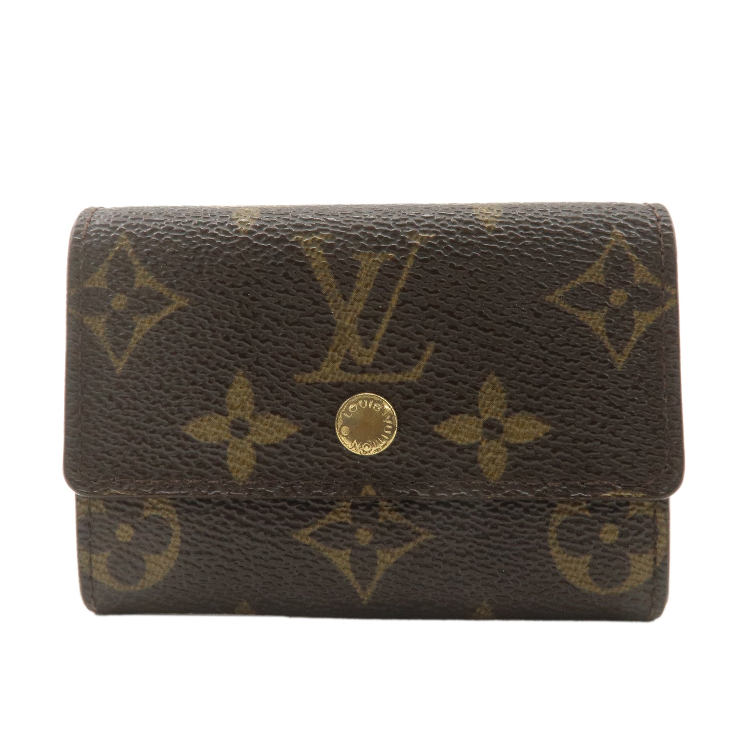 Louis Vuitton Monogram Porte Monnaie Plat Coin Case M61930