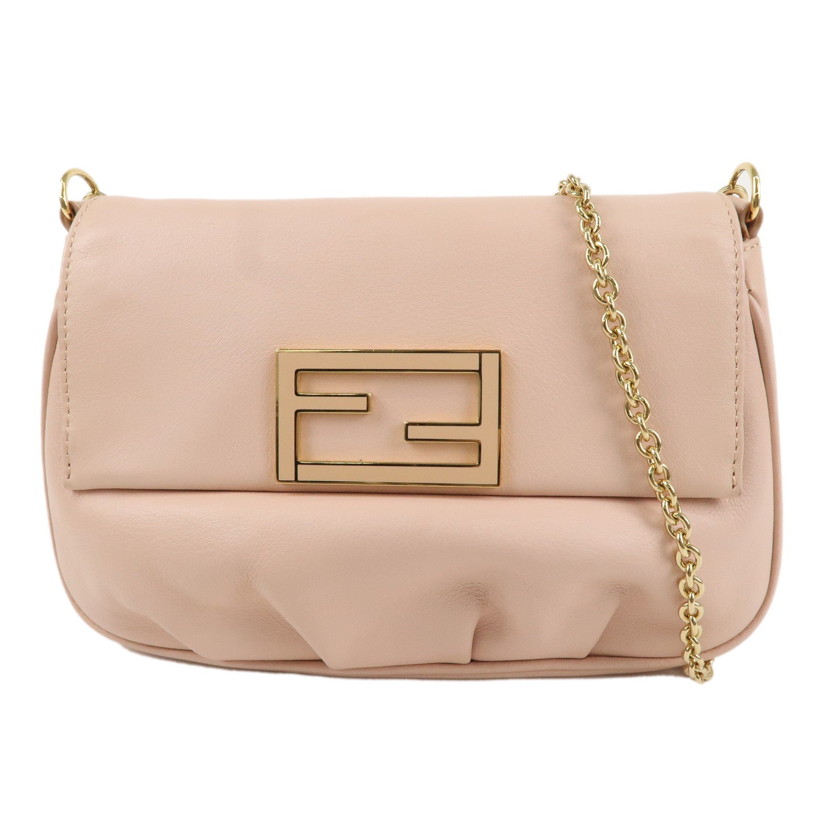 By The Way Mini - Small Boston bag in light pink leather | Fendi