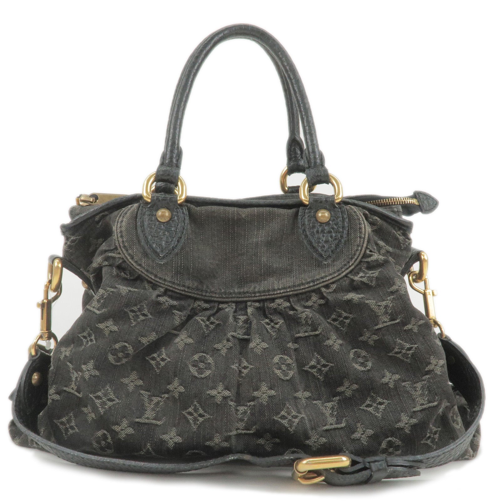 Louis-Vuitton-Monogram-Denim-Neo-Cabby-MM-Hand-Bag-Black-M95351
