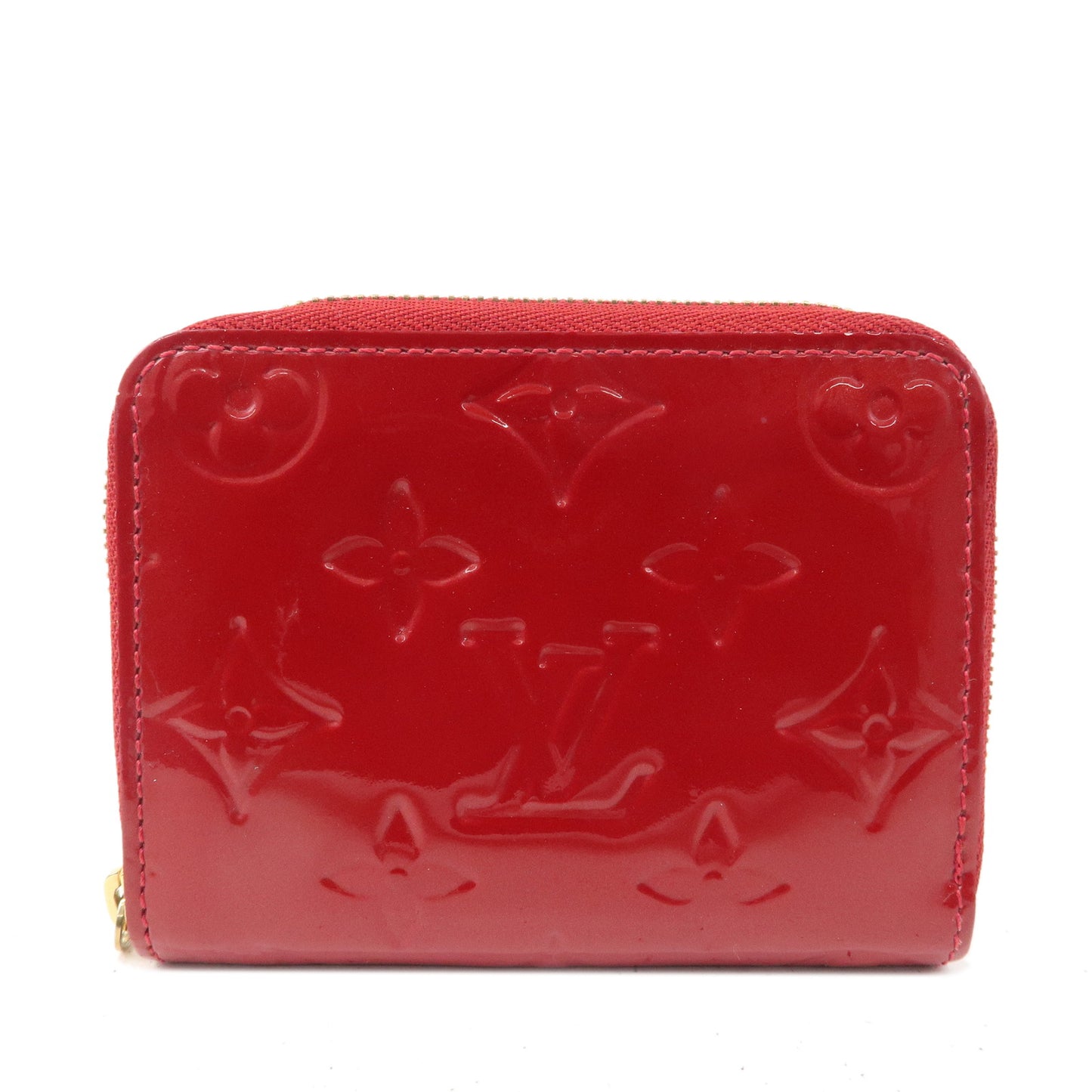 Louis Vuitton Monogram Vernis Zippy Coin Purse M93608 Red