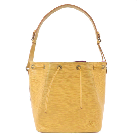 AuthenticLouis-Vuitton-Epi-Petit-Noe-Shoulder-Bag-Tassili-Yellow-M44109