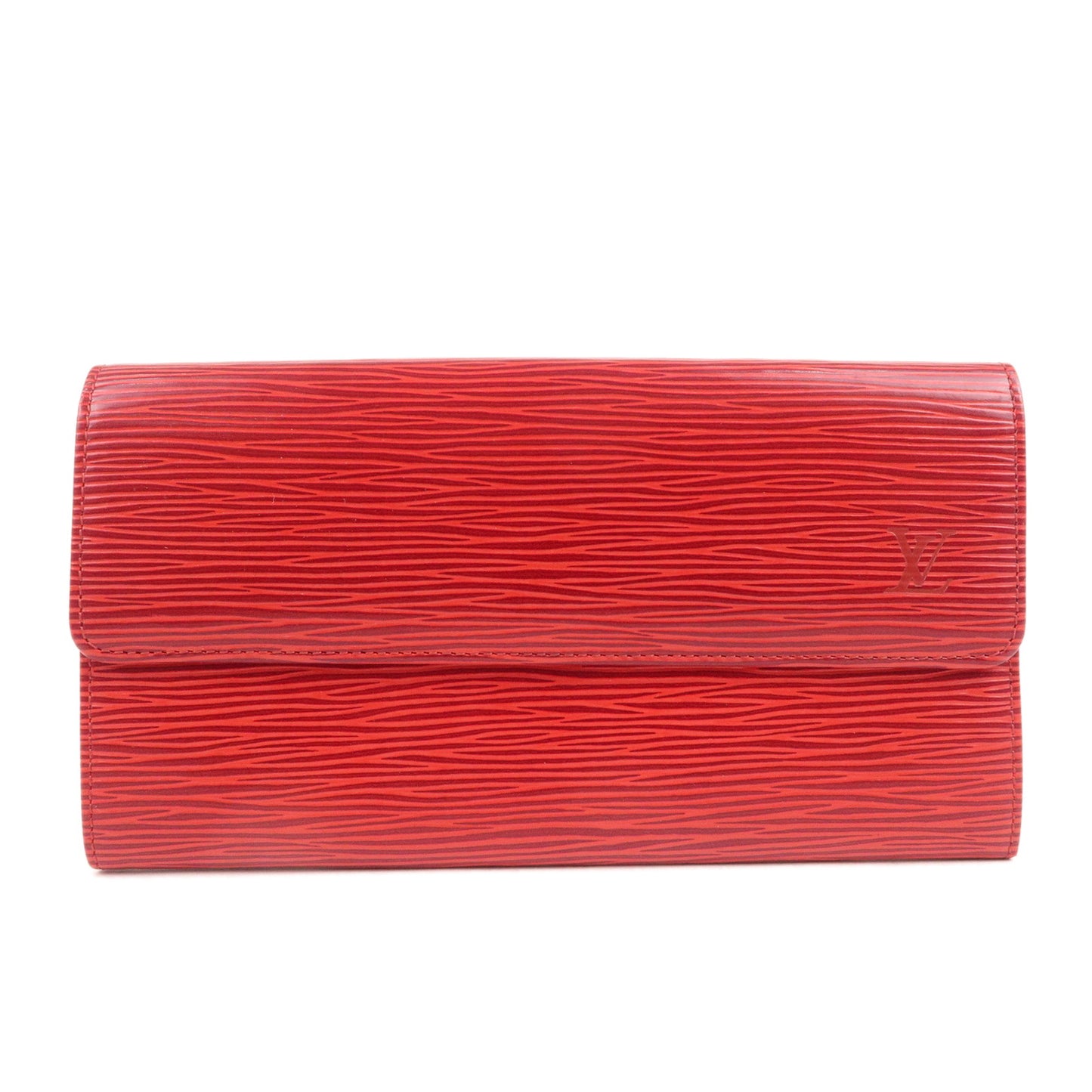 Louis Vuitton Epi Pochette Porte Monnaie Credit Wallet Red M63577