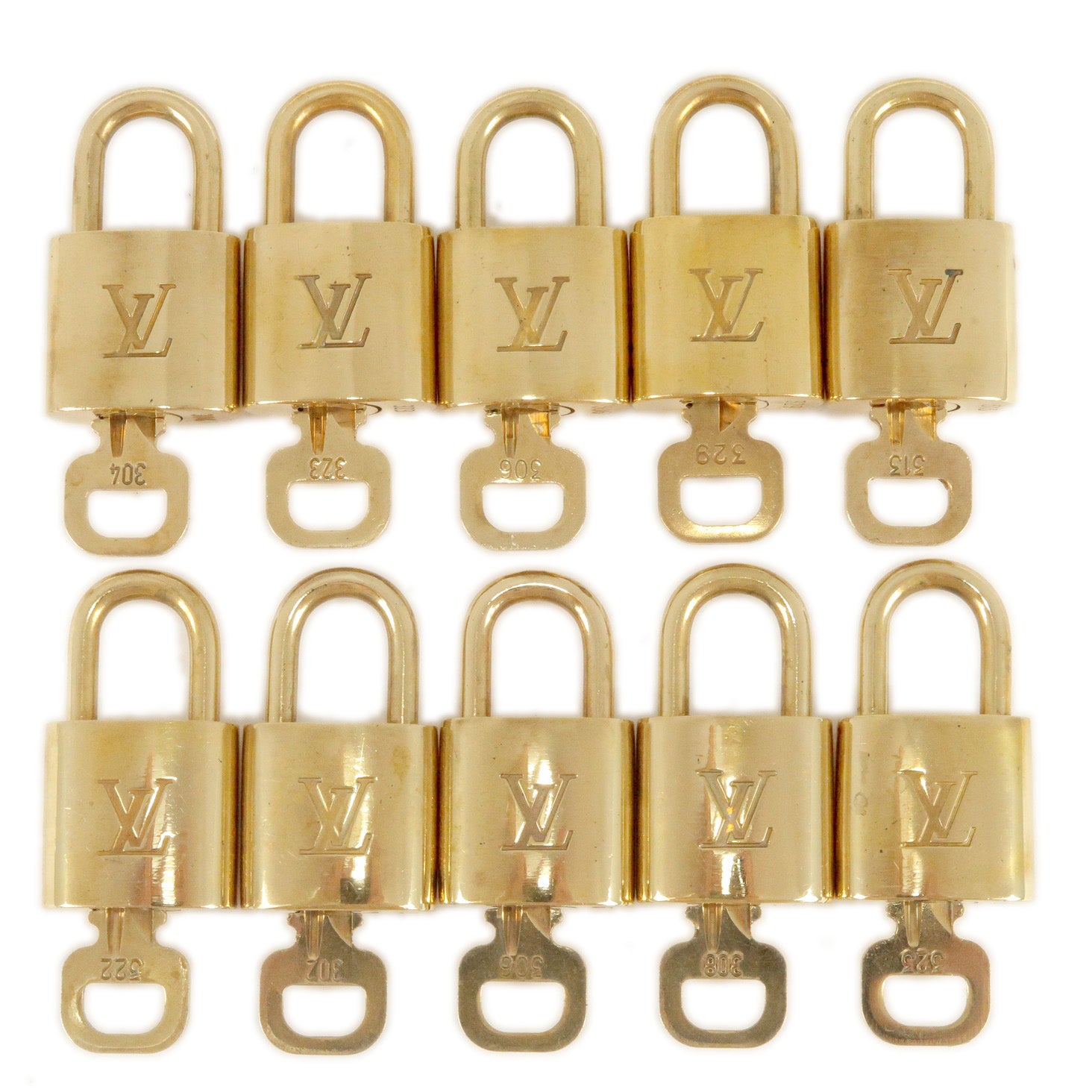 Louis-Vuitton-Set-of-10-Lock-&-Key-Cadena-Key-Lock – dct-ep_vintage luxury  Store