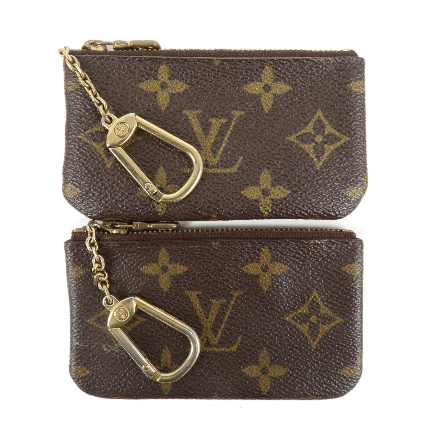 Louis Vuitton Monogram Set of 2 Pochette Cles Coin Key Case M62650