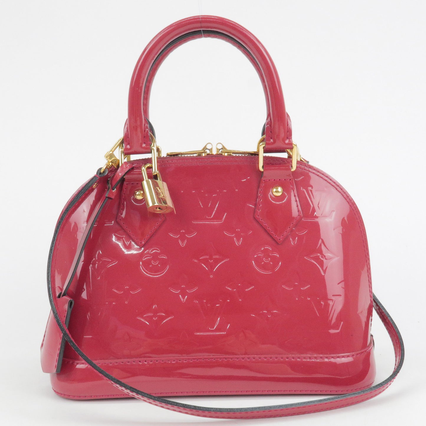 Louis Vuitton Monogram Vernis Alma BB 2Way Bag Rose Indien M91771