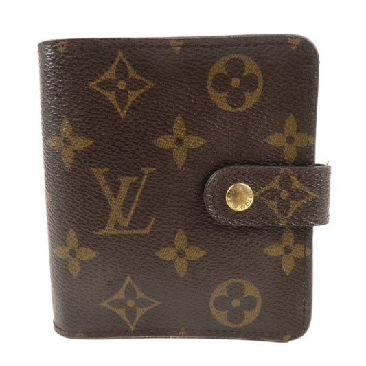 Louis-Vuitton-Monogram-Canvas-Bi-fold-Compact-Zip-Wallet-M61667