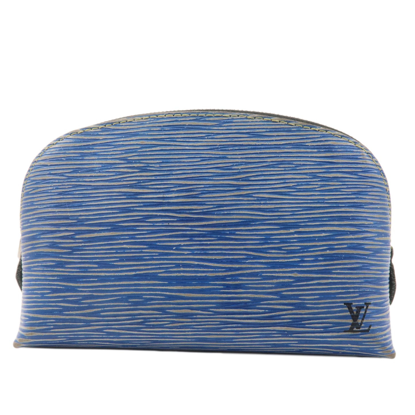 Louis Vuitton Epi Denim Pochette Cosmetic Pouch Blue M54655