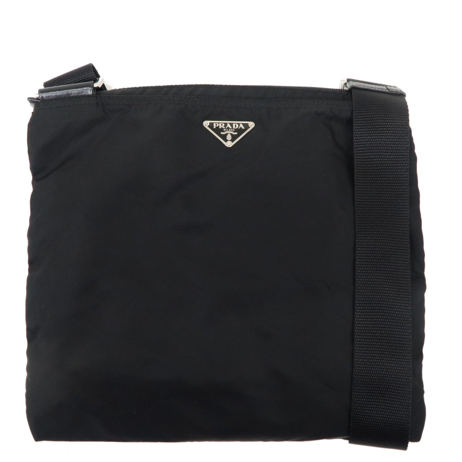 PRADA-Logo-Nylon-Leather-Shoulder-Bag-NERO-Black-BT0175 – dct-ep ...