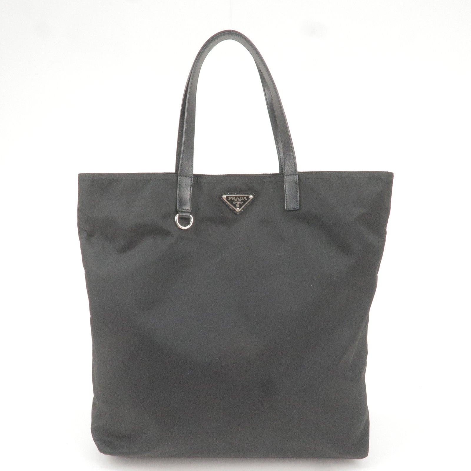 Prada Pre-Owned triangle-logo tote bag - Black