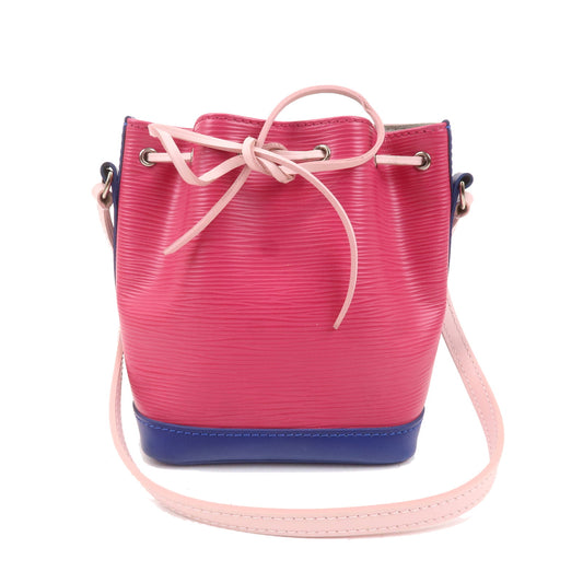 Louis-Vuitton-Epi-Nano-Noe-Shoulder-Bag-Pink-Blue-M42502
