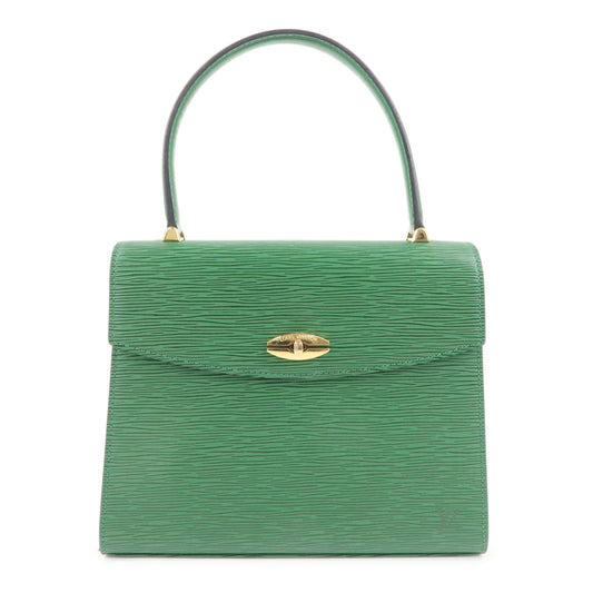 Louis-Vuitton-Epi-Malesherbes-Hand-Bag-Borneo-Green-M52374