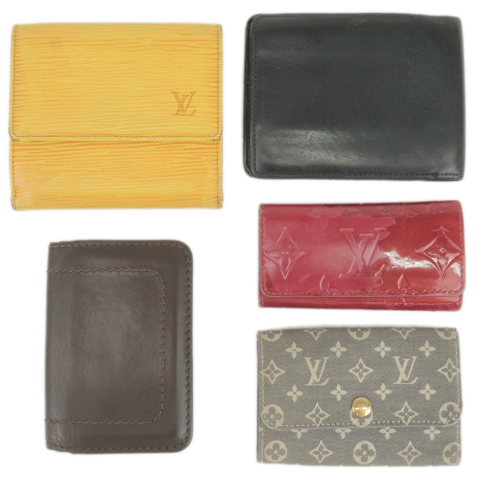 Louis-Vuitton-5-Set-of-Key-Case-Small-Wallet-Card-Case