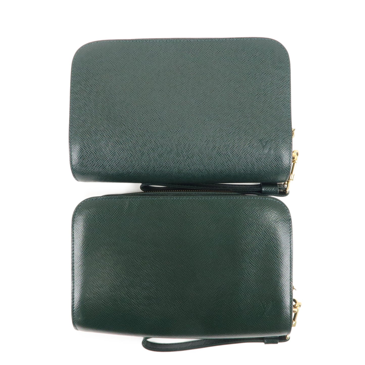 Louis Vuitton Set of 2 Taiga Baikal Clutch Bag Pouch Epicea M30184