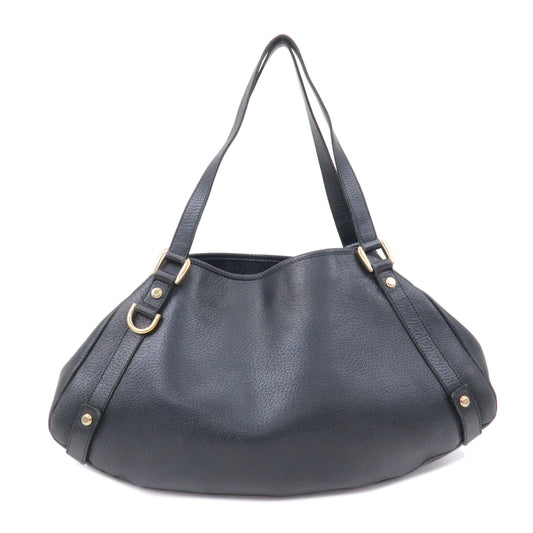 GUCCI-Abbey-Leather-Tote-Bag-Shoulder-Bag-Hand-Bag-Black-130736