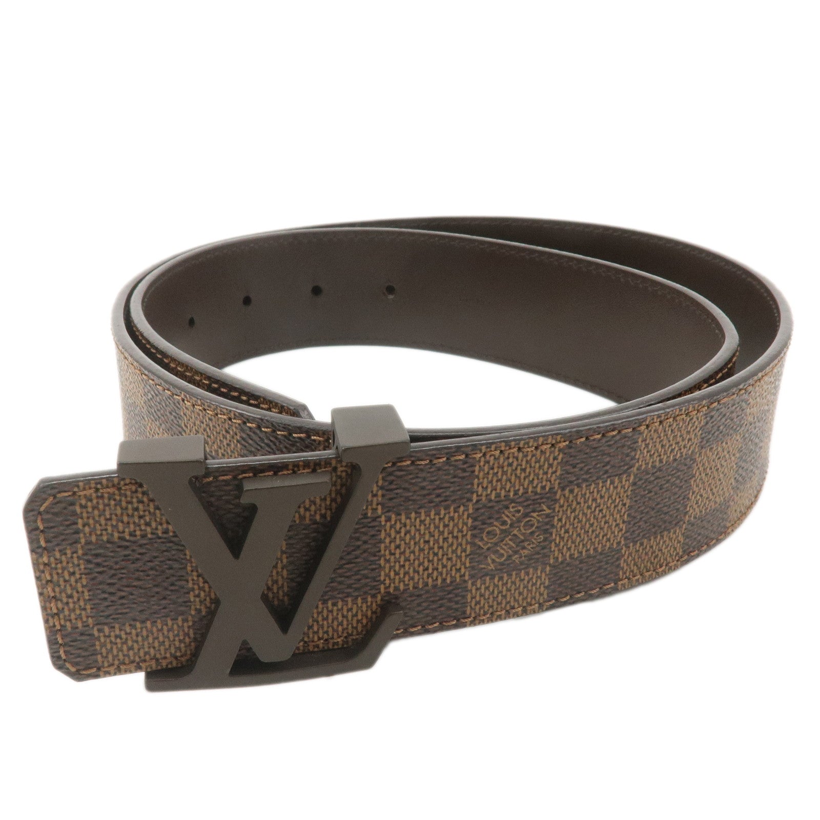 Louis-Vuitton-Damier-Saint-Tulle-LV-Initial-Belt-85/34-M9807