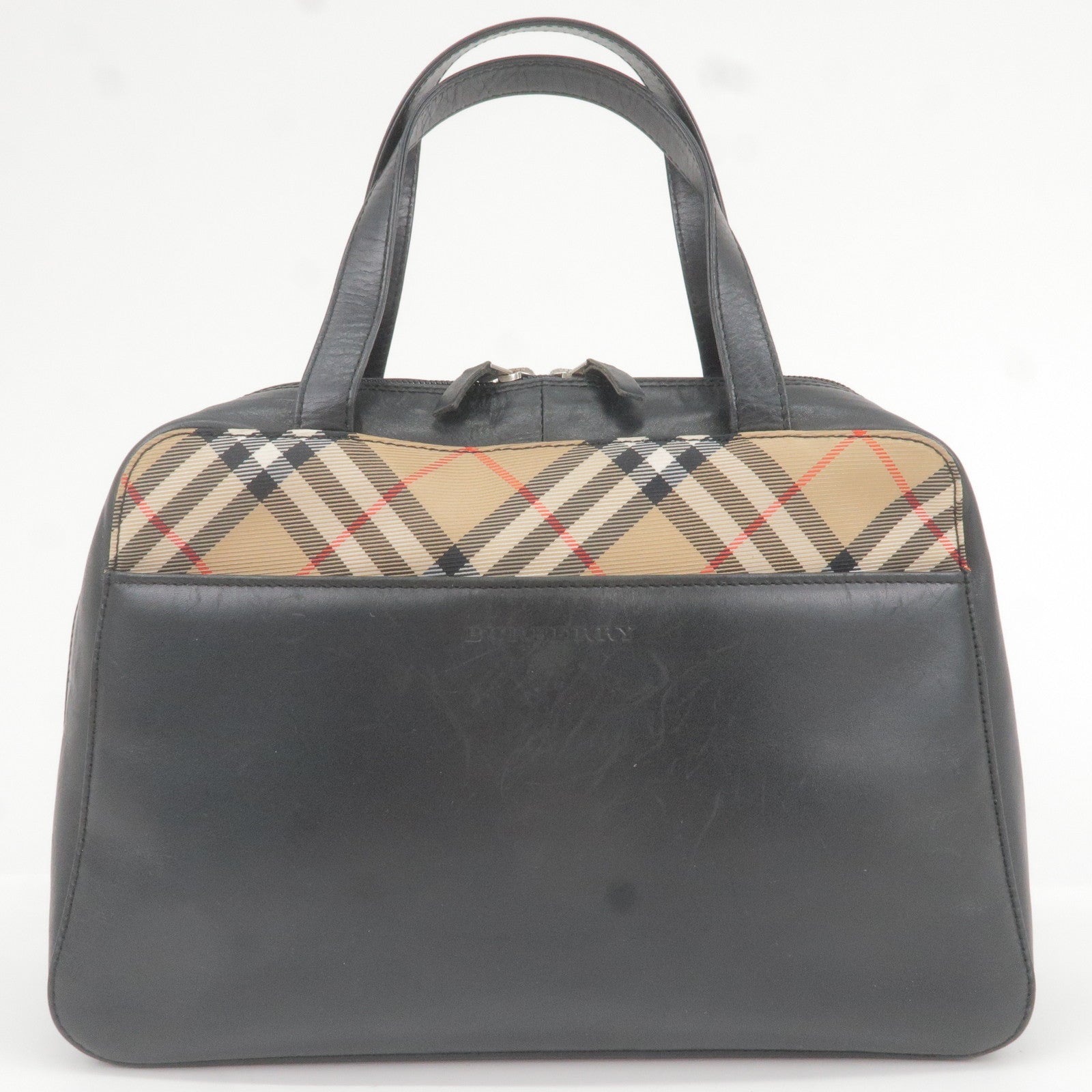 Leather crossbody bag Burberry Orange in Leather - 39722693