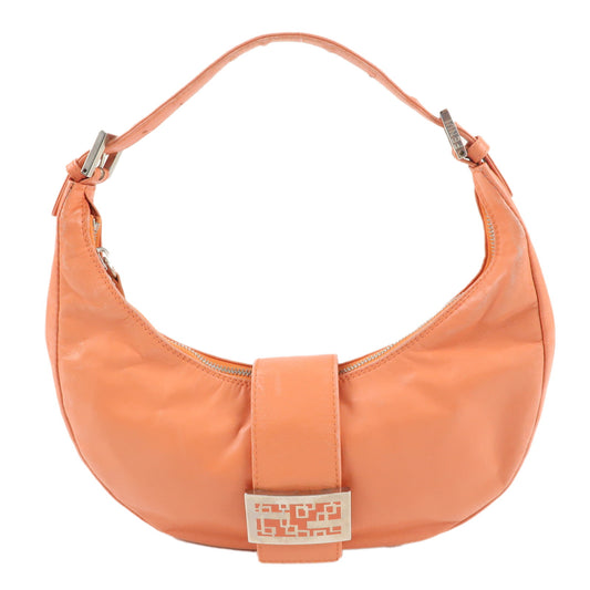 FENDI-Leather-Shoulder-Bag-Hand-Bag-Pink-16321