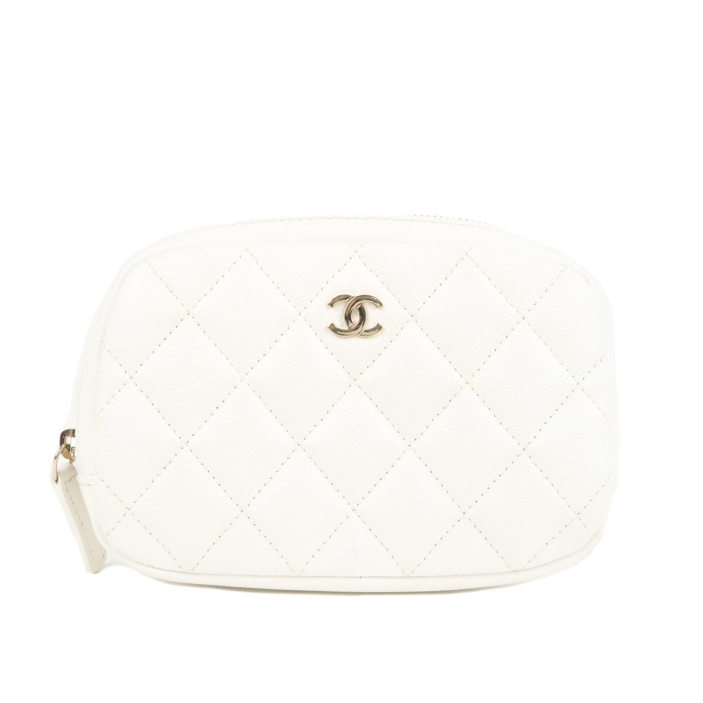 Chanel White Cosmetic Pouch