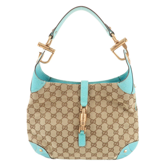 GUCCI-New-Jackie-GG-Canvas-Leather-Shoulder-Bag-120888