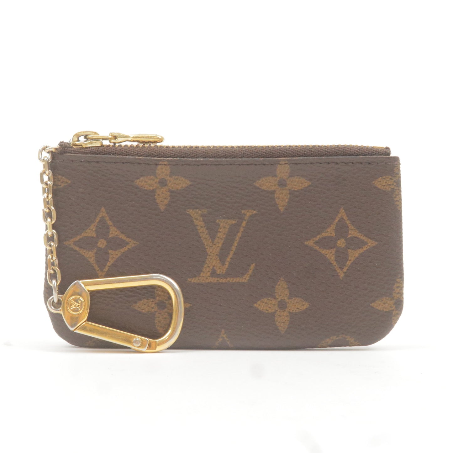 Louis Vuitton Monogram Pochette Cles Coin Case Brown M62650