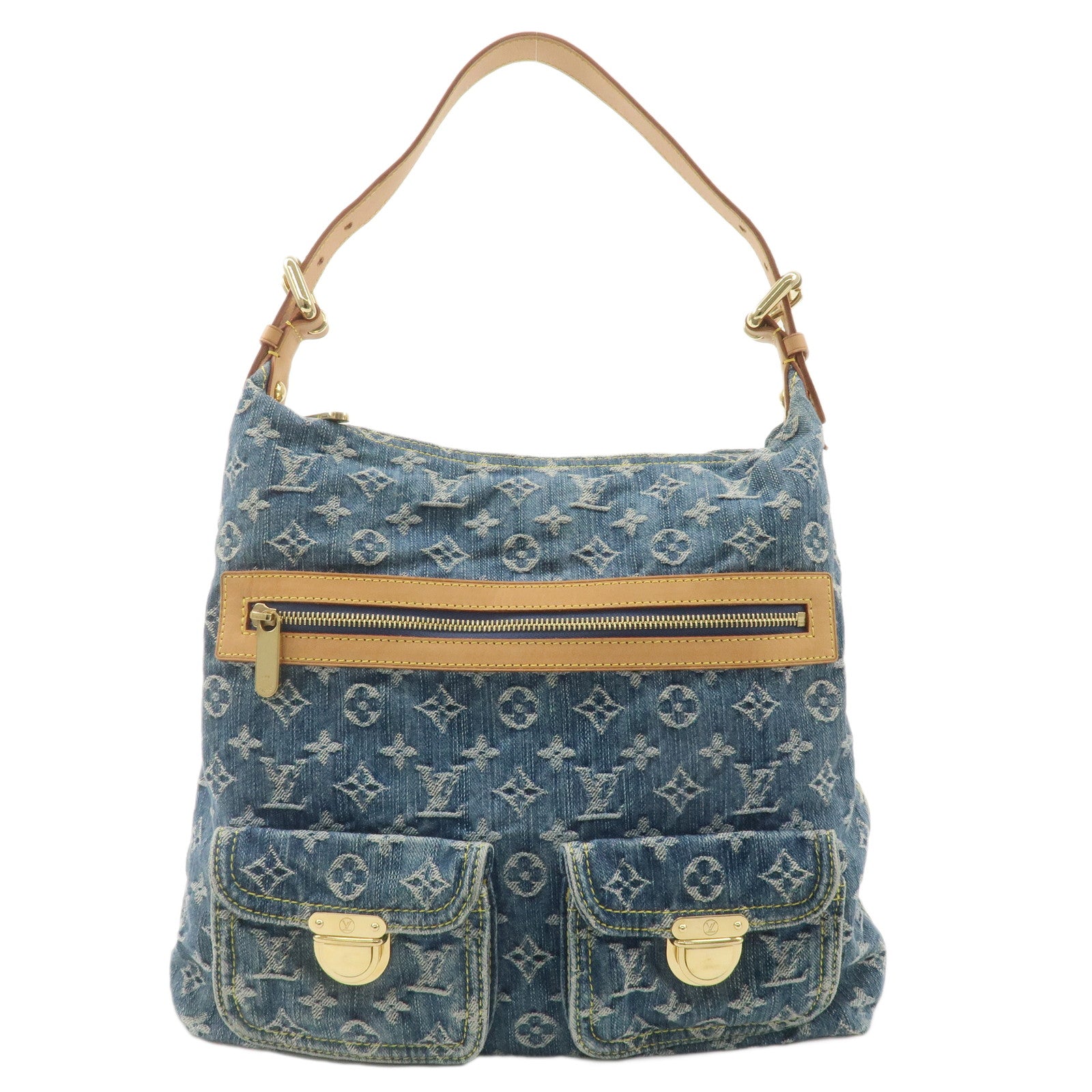 Louis Vuitton Monogram Denim Baggy GM Shoulder Bag M95048