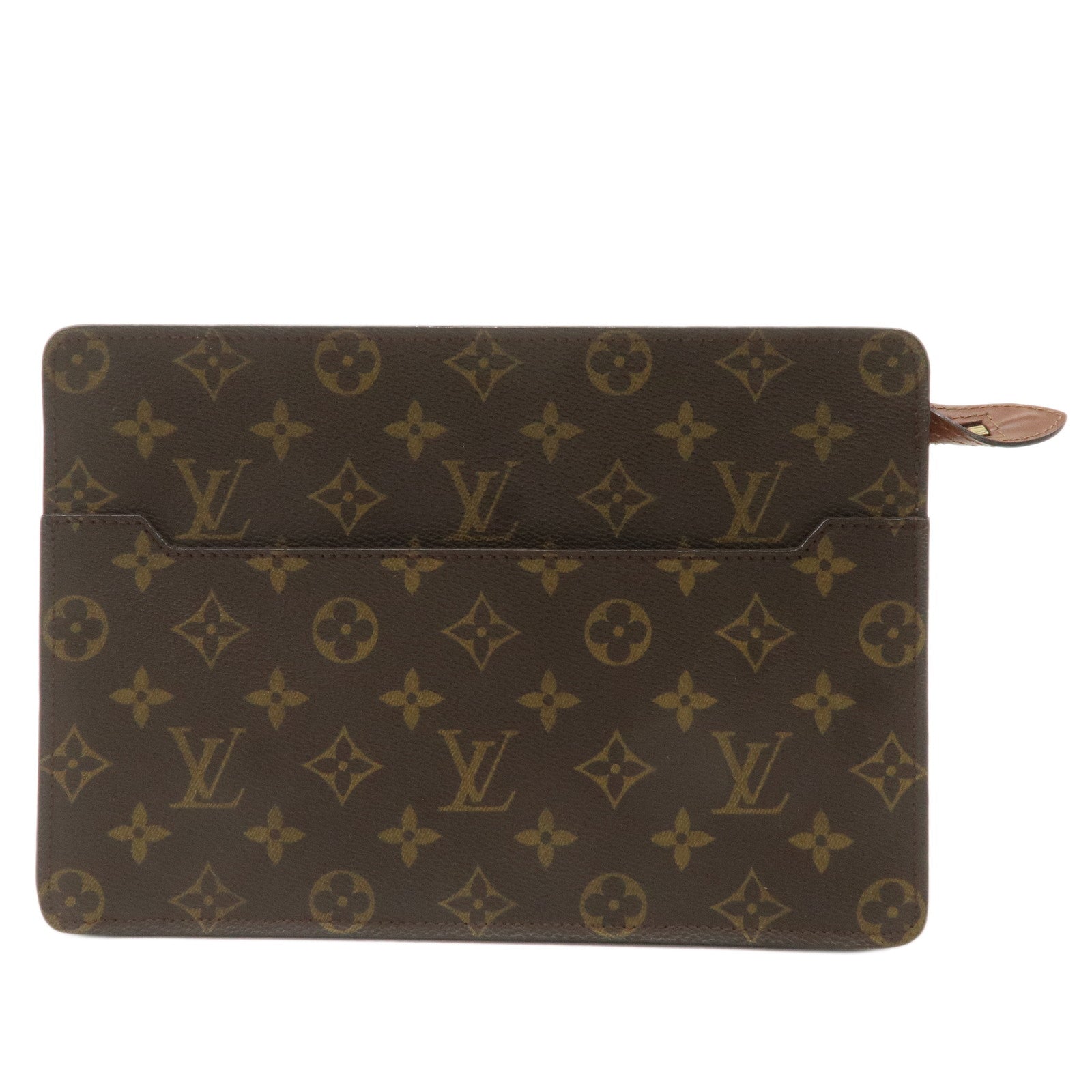 Louis-Vuitton-Monogram-Pochette-Homme-Clutch-Bag-Brown-M51795