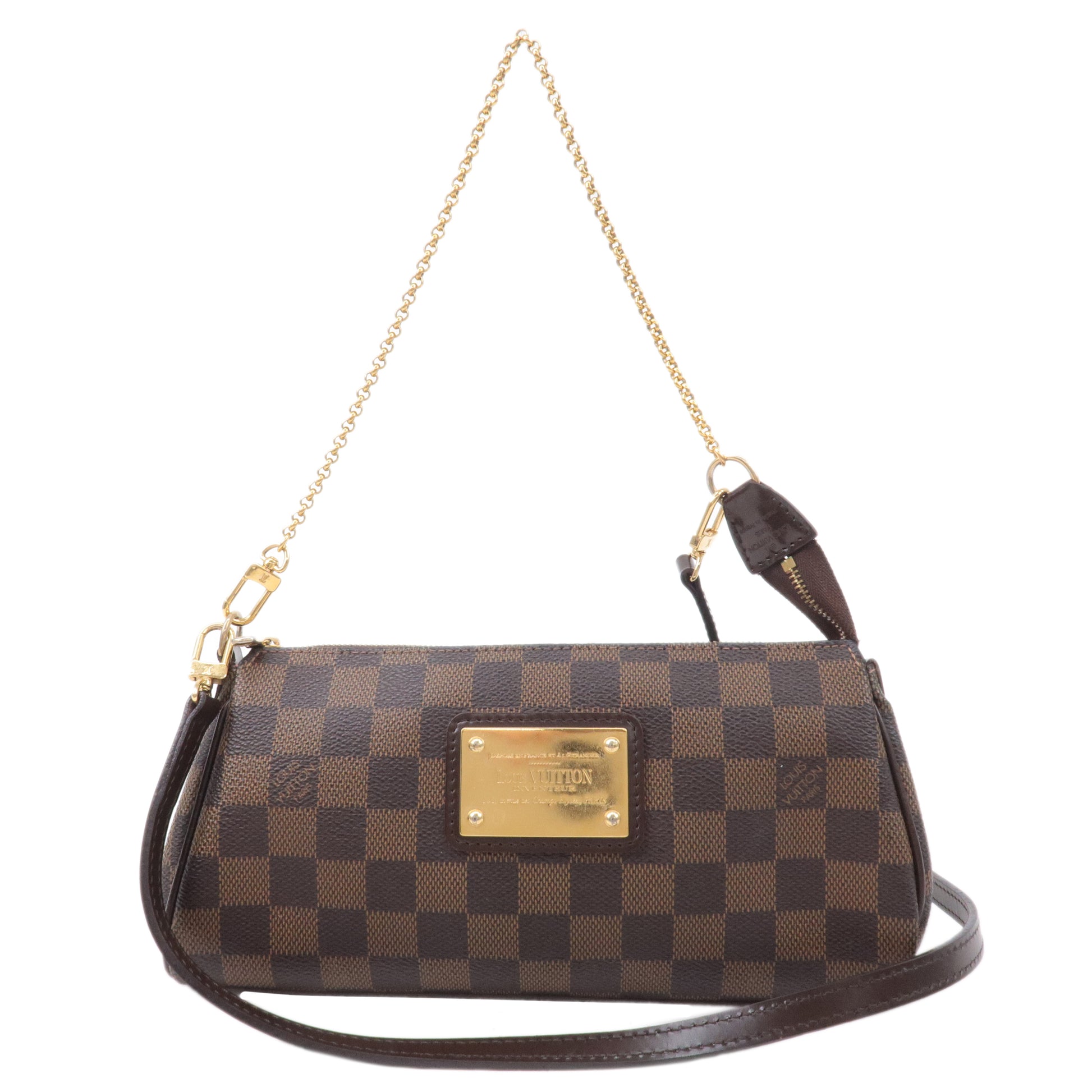 LV Brown Sling Bag Damier Clutch Chain Brown - Price in India