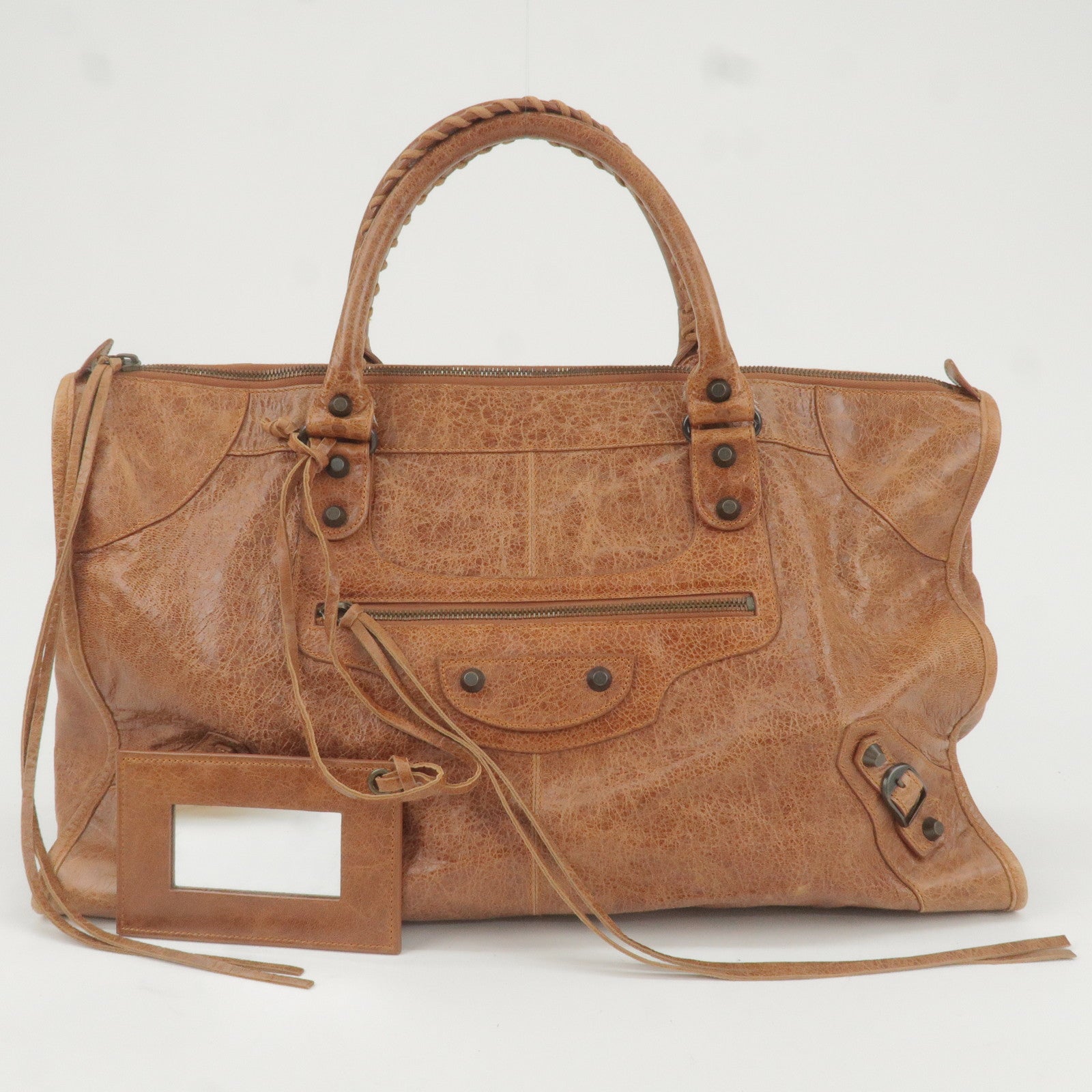 Øde Distill rense BALENCIAGA-The-Work-Leather-Hand-Bag-Brown-132110 – dct-ep_vintage luxury  Store