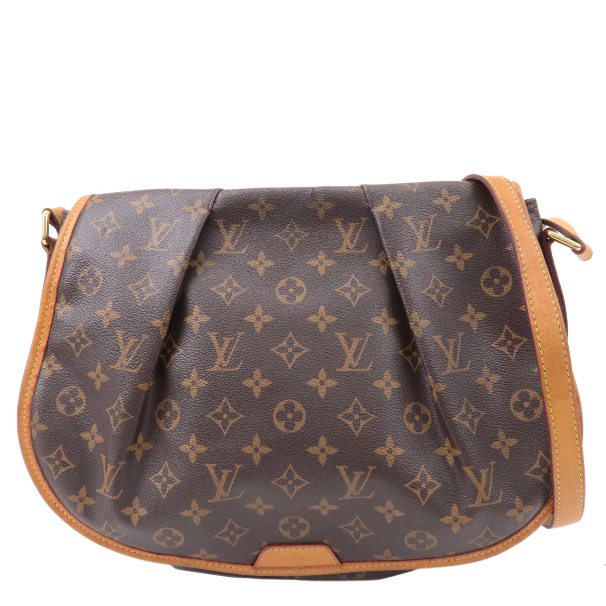 Louis Vuitton Menilmontant Messenger Bag MM Brown Canvas for sale